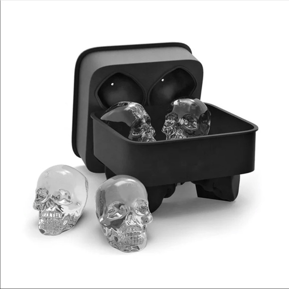 2 Skull Ice Ball Mould - Picture 3 of 6